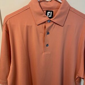 Large FootJoy Men’s Polo. Orange. Lightly used.